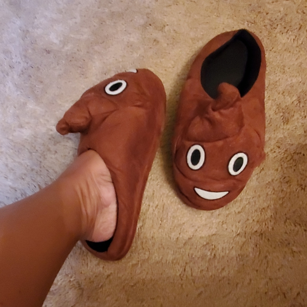 Poop slippers!